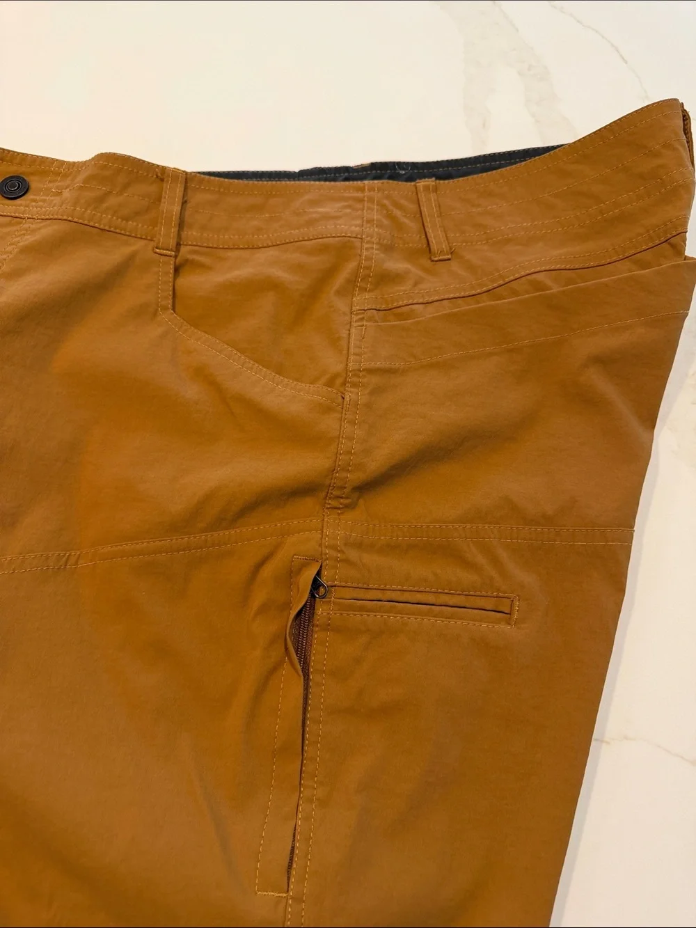 Men's Kuhl Casual Stretch Pants - Dark Mustard/Gold color Size 36x30 like new